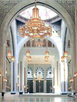 الرواق السعودي بالحرم المكي رخام ابيض كرارة ايطالي